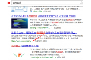 视频面试优化案例